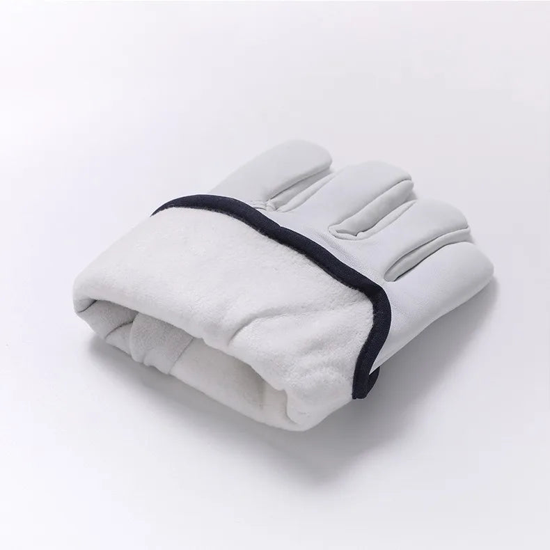 Winter Work Gloves Leather Thermal Glove Cold Weather Warm Cotton Lining freezer Working Glove