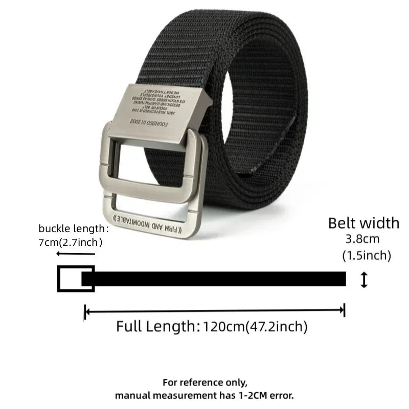 Men Belts Automatic Buckle Metal Webbing Belts for Men Canvas Nylon High Quality Strap Casual Sports Belt