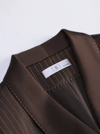 Office Ladies Formal Pant Suit 2 Piece Set Women Ebony Black Female Long Sleeve Business Work Wear Blazer Jacket And Trouser