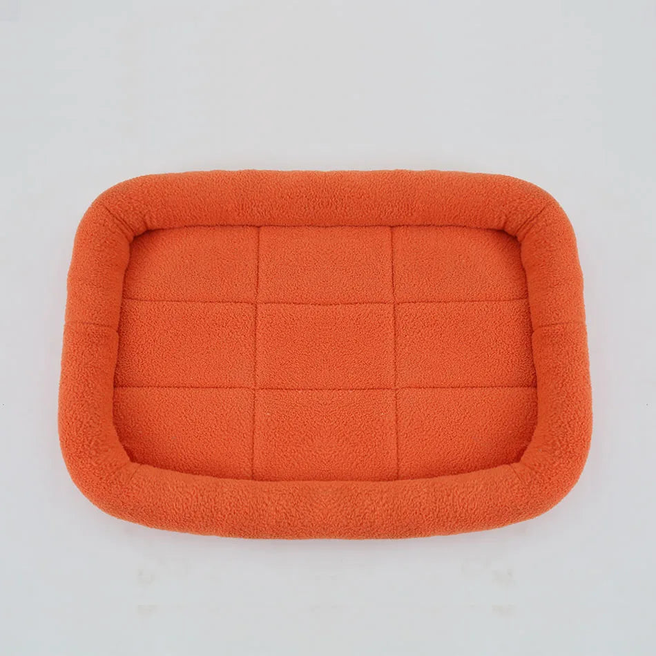 Pet Bed Soft Plush Square Kennel Cat Large Medium Small Dogs Bed Cushion Pet Accessories Cat Dog Sleep Pad House