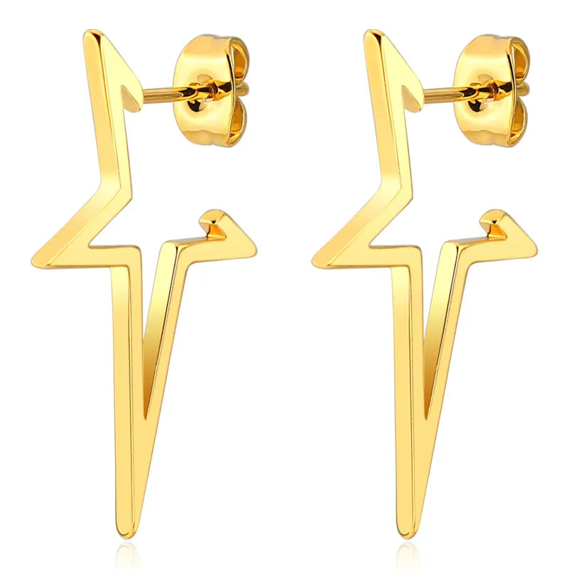 Stud Earrings New Design For Women Men 316l Stainless Steel Earring IP Plating No Fade Allergy Free