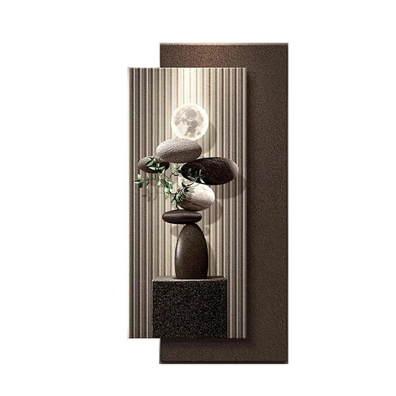 The Corridor Room Is Decorated With Light Luxury Murals Wall Light Led Light Home Decorations Wall Light Sconce Home Decor