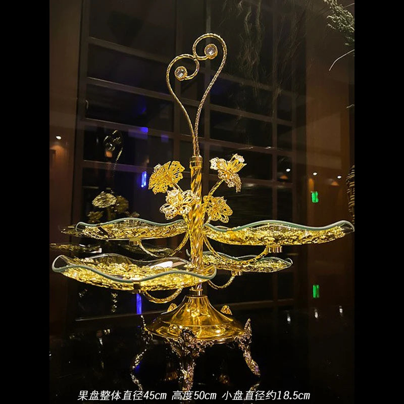 Kitchen Unique Plates Organizer Elegant Multifunctional Advanced Plates Pretty Luxury Charolas Decorativas Room Decoration