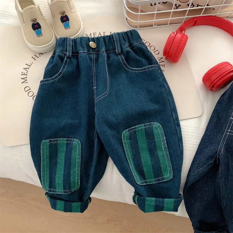 Children Pants 2025 Autumn Winter Trousers for Kids Stripe Casual Pants for Boys Girls Joggers Toddler Baby Clothing 1-6years