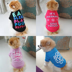 Fashionable name-branded clothes pet clothes cute dog vest shirt dog costume cats clothes Corton puppies small dog pet clothes costume Ropa Perro