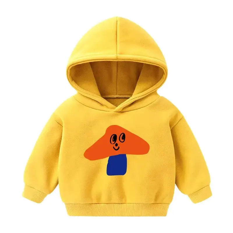 Winter Kids Hoodies Plus Velvet Sweatshirts for Boys Thicken Warm Children Pullovers Girls Outerwear Toddler Sweaters Clothes