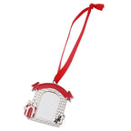 Personalised picture Christmas pendant sublimation DIY gift, classic hanging ornament with red ribbon, personalised gift.