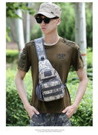 Crossbody bag, men's tactical Single shoulder chest bags, daily bag, travel sports, off-road running, hiking Мужская сумка bolsa
