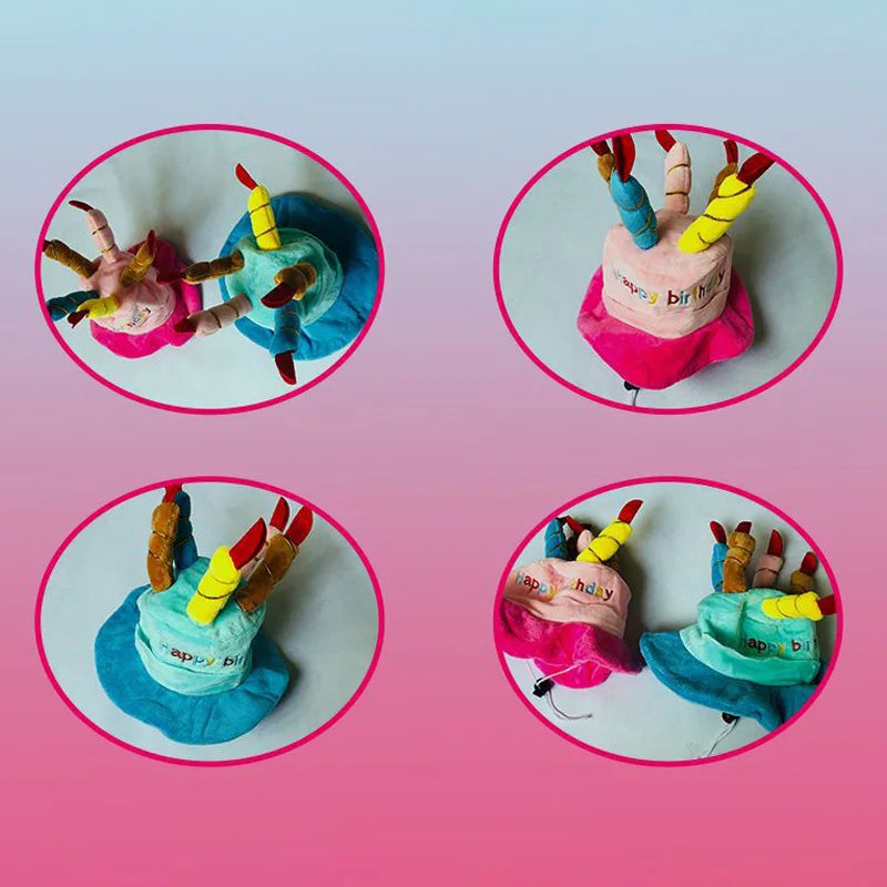 Pet Hats Pet Dog Hat for Birthday Party Adjustable Dog Hats Cats Dog Costumes Puppy Grooming Dress Up Hat Pet Supplies