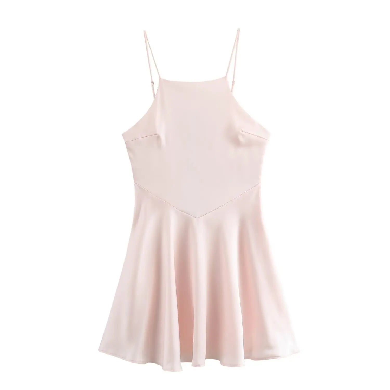 women's dresses 2025 New Fashion Women's Long Dresses Women's Satin Texture Short Dresses