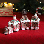 Christmas Ornaments Snowman Gingerbread Man Ice Cream Candy Train Christmas New Year Home Decoration Xmas Kids Gift Noel Navidad