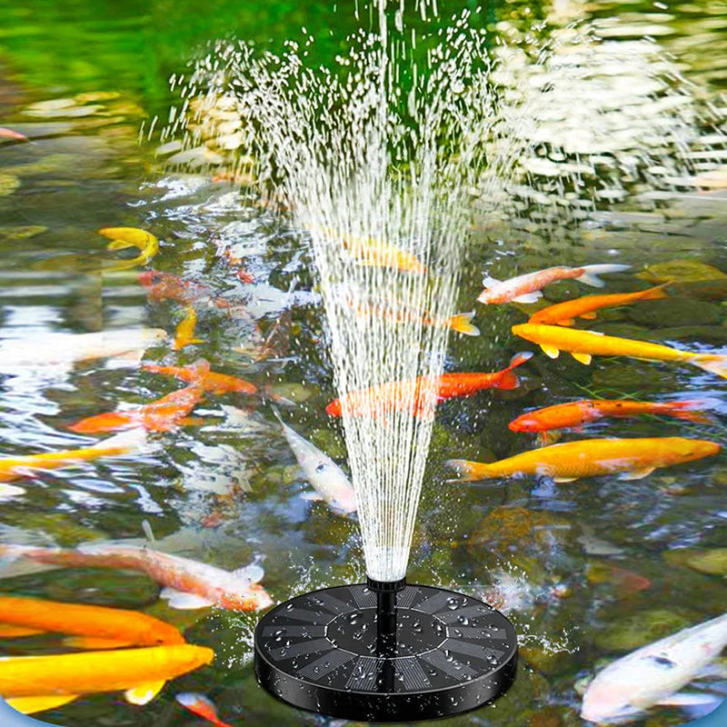 13/16/18cm Outdoors Solar Fountain Used for Bird Bath Garden Landscape Decoration Rockery Swimming Pool Floating water Fountains