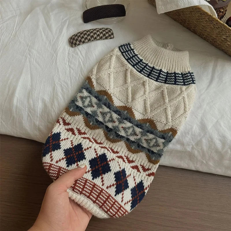 Small Dog Sweaters for Small Dogs Turtleneck Knitted Winter Dog Clothes Pet Puppy Cat Sweater Vest Chihuahua French Bulldog Coat