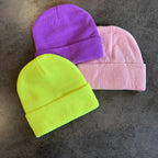 Cartoon Embroidered Beanies Popular American Anime Cartoon Embroidered Knitted Autumn Winter Warm Hat Wool Hat Gengar Beanies