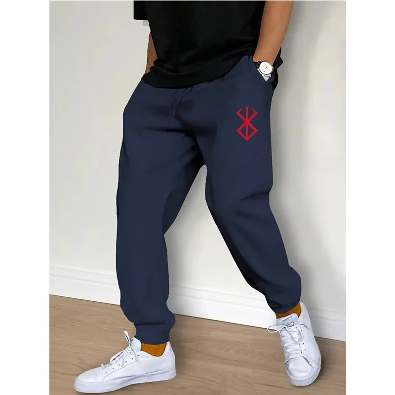 Men's Casual Pants Fashion Drawstring Casual Pants Joggers Workout Running Gym Fitness Sports Trousers Streetwear Trousers