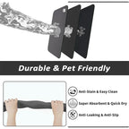 Pet Feeding Mat Absorbent Dog Cat Mat for Food and Water Easy to Clean Pet Placemats Quick Dry Dog Mat for Messy Drinkers