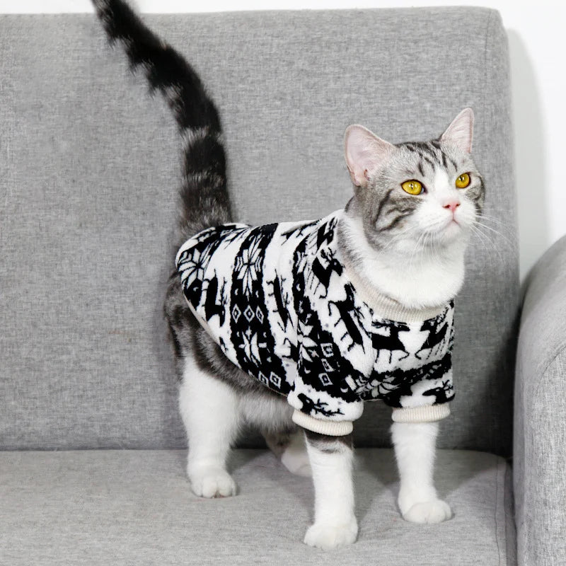 Dog Sweaters for Small Dogs, Warm Soft Pet Clothes for Puppy, Medium Large Cat, Dogs Girl or Boy, Dog Shirt for Winter Christmas