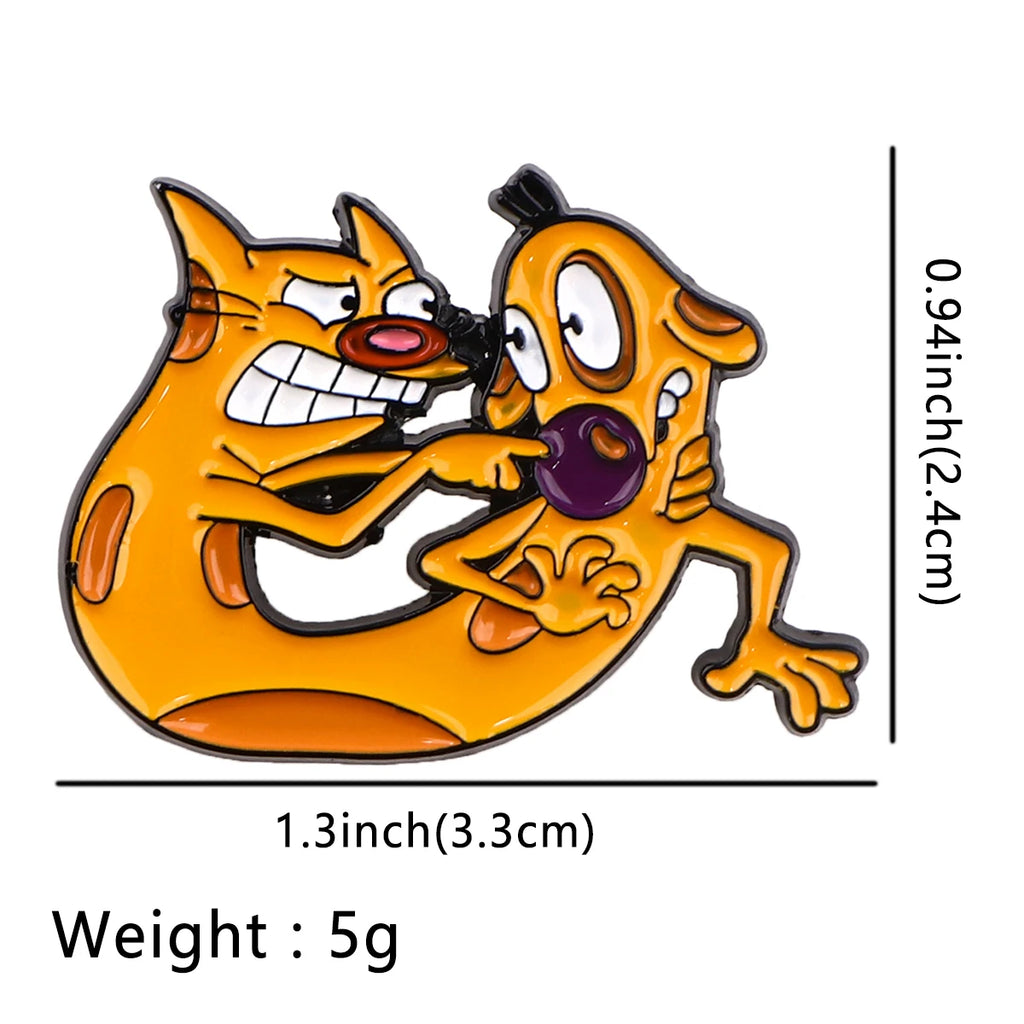 Cartoon Animal Brooches for Women Enamel Pins Badges Lapel Pins for Backpack Fashion Jewelry Clothing Accessories Kids Gift