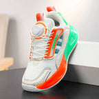 Children Shoes Autumn 2025 New style Breathable rotating button soft sole anti-slip and shock-absorbing sports shoes for boys