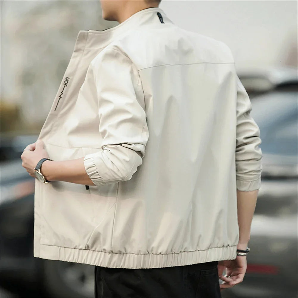 Men's Coat 2025 Spring Autumn Mens Jackets Hip Hop Street Thin Coat Sports Black Loose Windbreaker Men Clothing Men's Coat