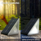 Outdoor Solar Step Lights, Warm White & RGB, IP67 Waterproof, Auto On, for Patio, Yard, Driveway, Porch Decoration