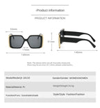 2023 New Summer Sunglasses Shades for Women Fashion Eyewear Decorative  Square Driving Fishing Glasses UV400 Gafas De Sol Para