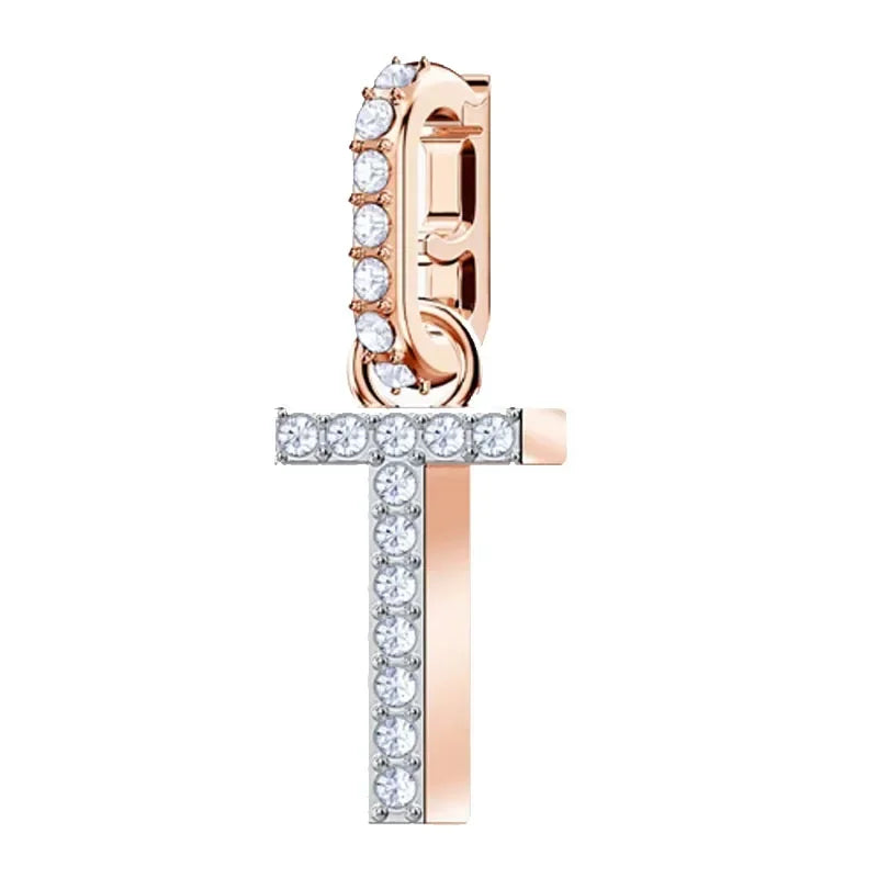 Pendants Fine Jewelry Charming Letter Crystal Pendants Fashion Necklace Bracelet Accessories for Women's Anniversary Gift