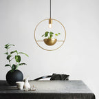 Modern Plant pendent  lamp Nordic Designer Copper pendant lights home decor  living room dining room coffee shop light
