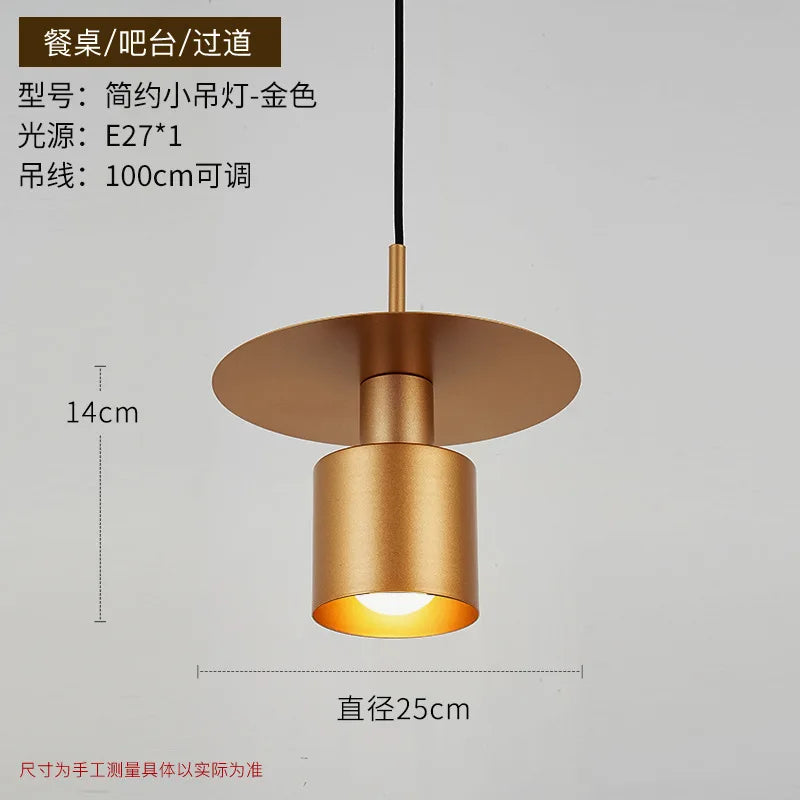 Modern and minimalist bedroom bedside small chandelier Denmark Nordic creative corridor study restaurant bar small chandelier