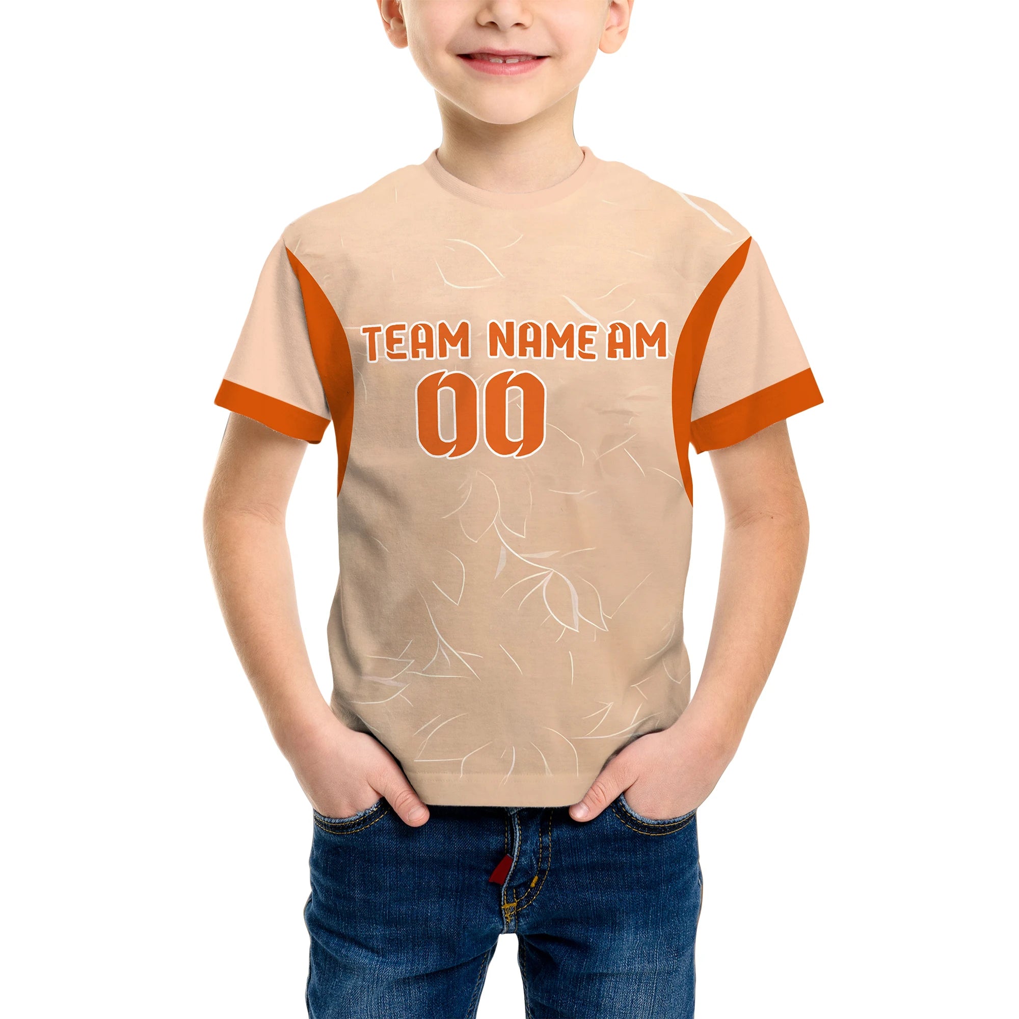 Children's T-shirt suitable for summer wear, suitable for outdoor sports, digital children's T-shirt