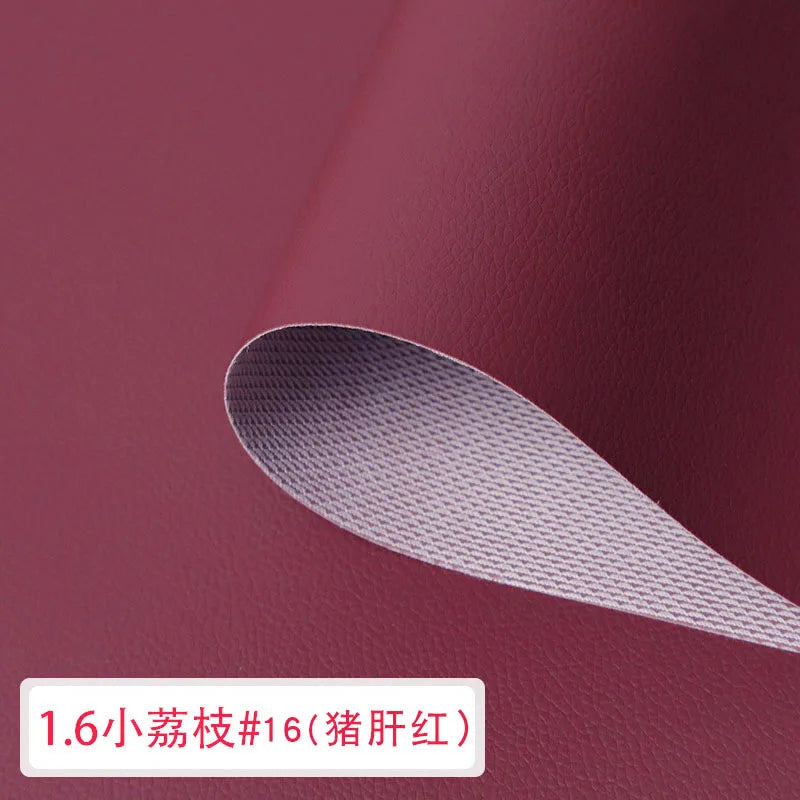 Artificial Leather For DIY Bag Material Fabric , Faux Leather Nice PU Leather 50*160cm Upholstery Furniture Fabric 0.65mm