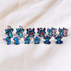 Cute Stitch Stud Earrings for Women Piercing Women's Stainless Steel Jewelry Fashion Accessories Gift for Girl