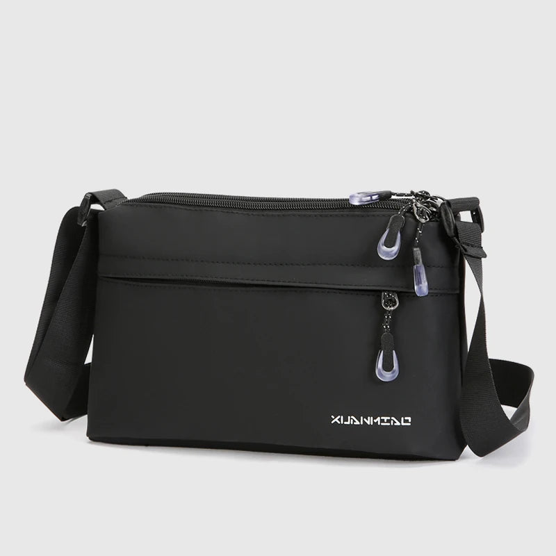 Crossbody bag, unisex, suitable for daily commuting, cell phone bag, horizontal style messenger bag