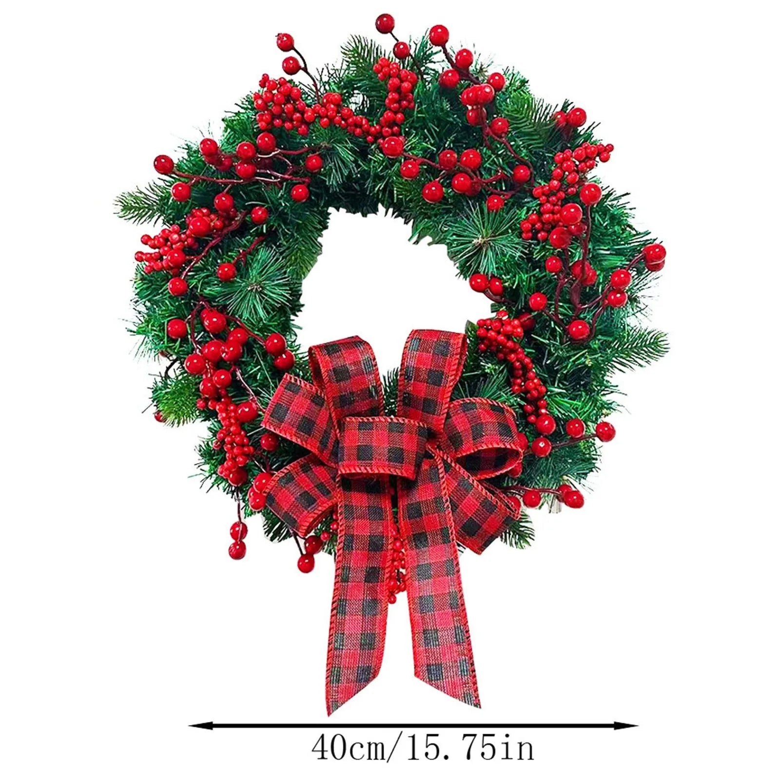 Christmas Wreaths Christmas Leaf And Berry Decoration Garland Wall Door Window Display Decoration Festive Decorative Supplies