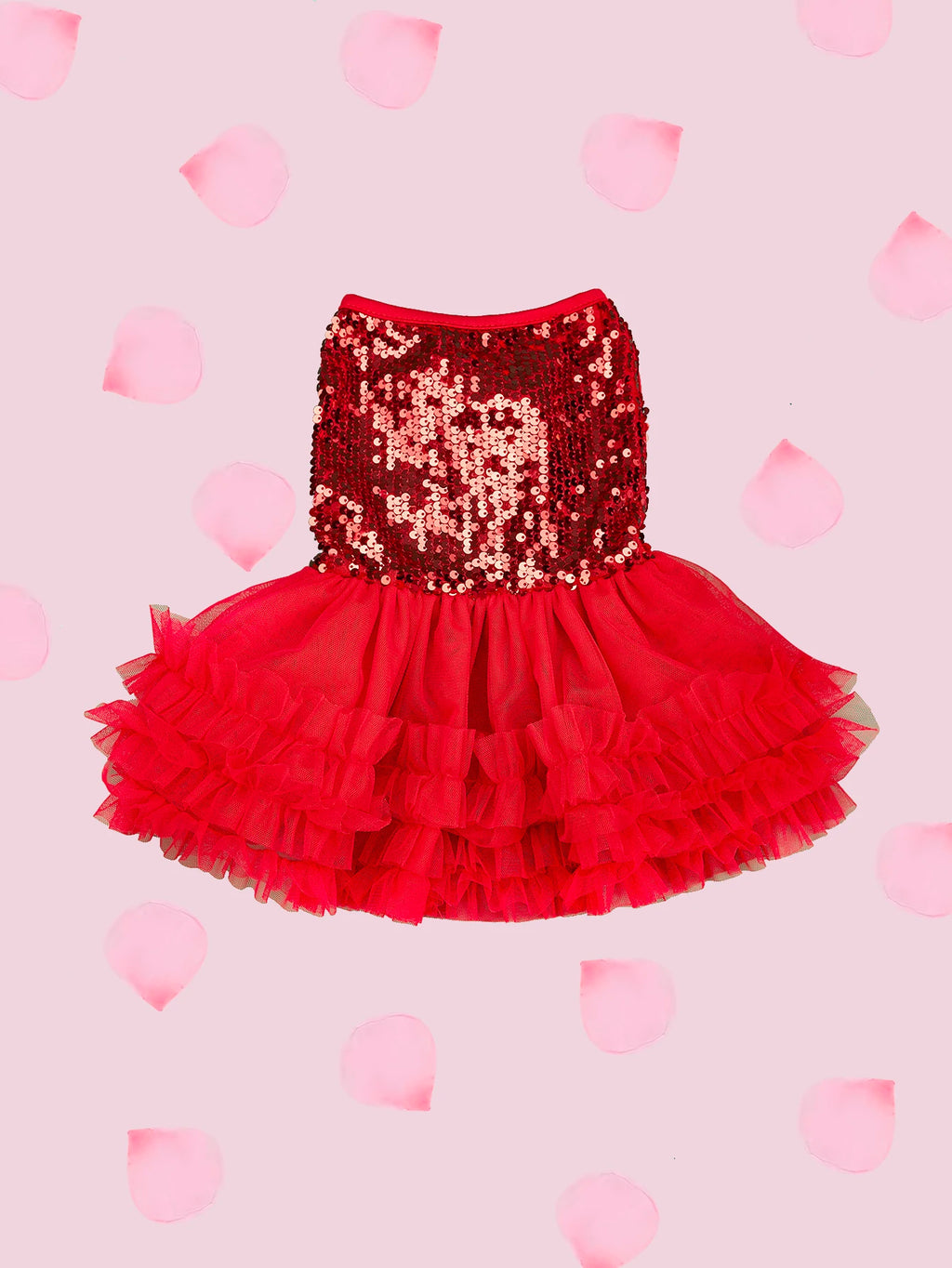 Pet Dresses Dog Dress Girl Dog Sleeveless  Clothes  Sequin Pet Apparel Doggie Tutu with Tulle Cat Clothing Puppy Dresses Doggy Costume