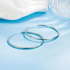 1 Pair Earrings hoops woman trend 2024 Elegant Charming Exaggerated Big Circle Oversized Huge Hoop Earring for Dating