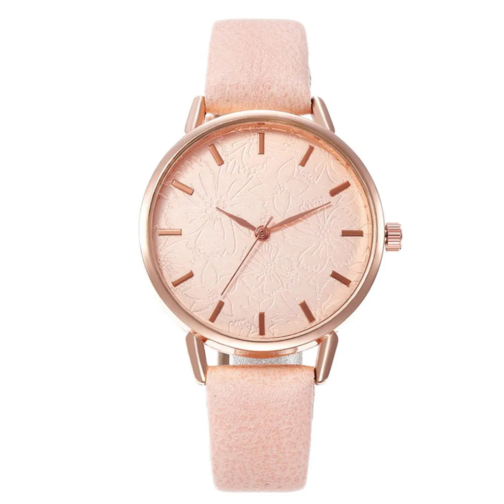 Casual Quartz Watches for Women Stylish Luxury Flowers Green Bracelet Watches Ladies Dress Creative Clock Watches Relojes Mujer