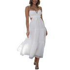 Summer White Dress For Woman 2025 Trendy Casual Beachwear Cover-ups Outfits New Boho Hippie Chic Long Maxi Dresses Elegant Party