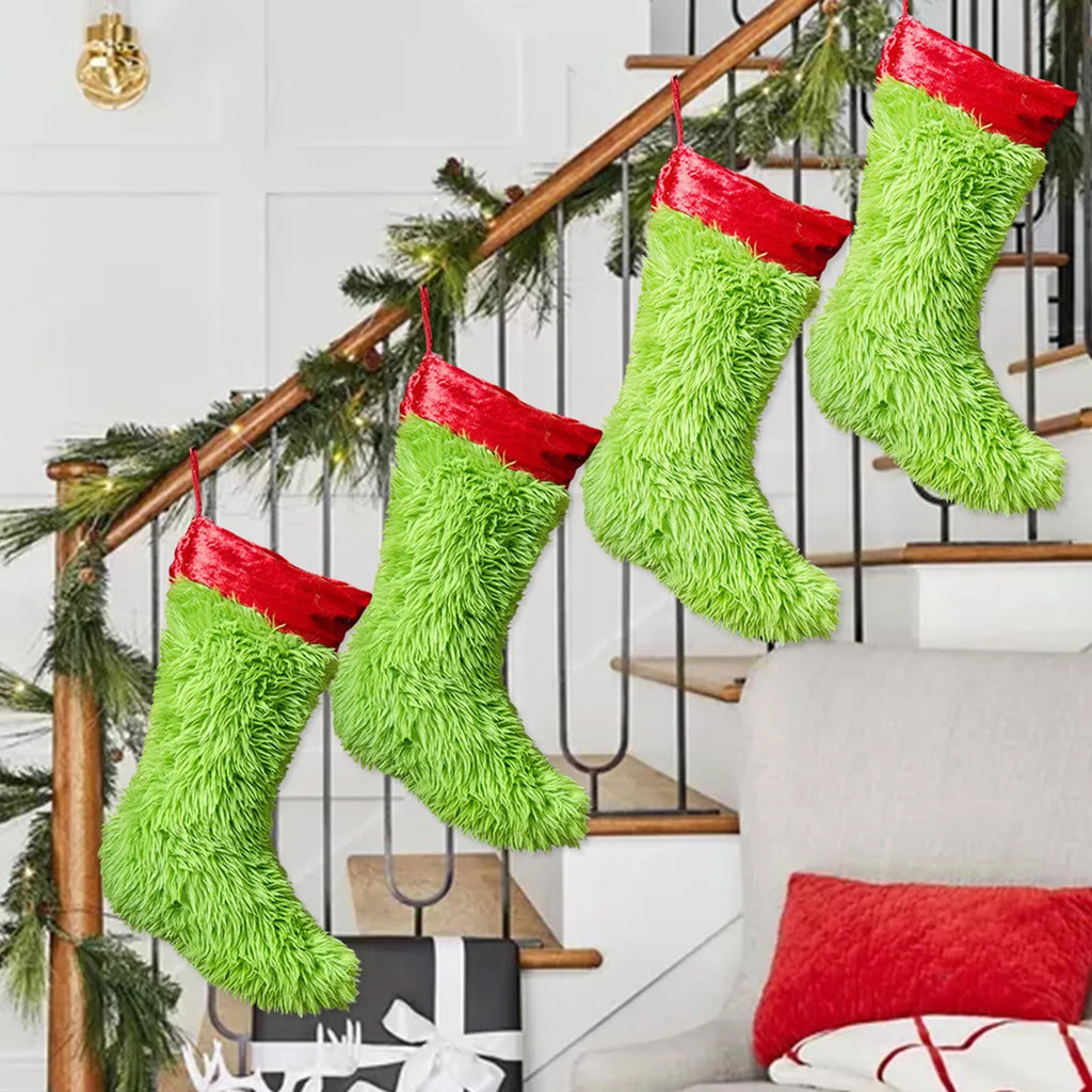 Christmas Stocking Christmas Ornament Christmas Home Decorations Xmas Tree Hanging Decor Candy Gift Bag Christmas Stocking Sock