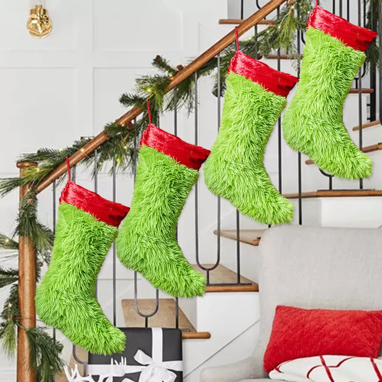 Christmas Stocking Christmas Ornament Christmas Home Decorations Xmas Tree Hanging Decor Candy Gift Bag Christmas Stocking Sock