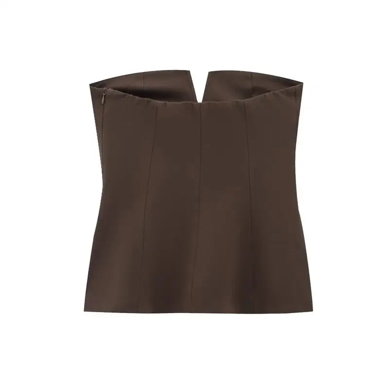 Tops Summer Women's 2025 New Tank Tops Elegant Fashion Tube Top Young Chic Women's Street Holiday Top