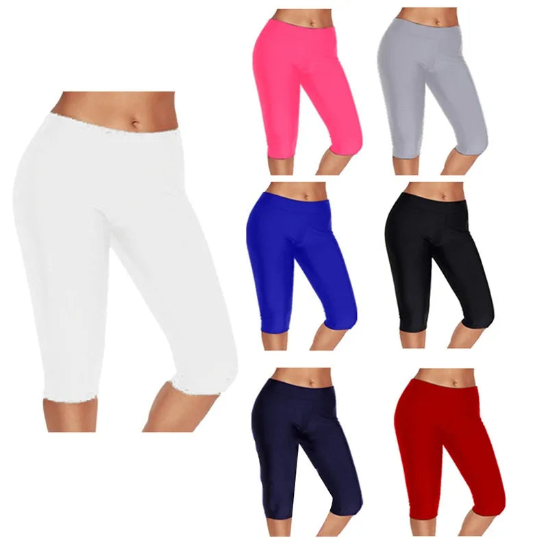 Women's Leggings High Waisted Capri Leggings No Pockets For Women Yoga Pants Workout Capri Pants