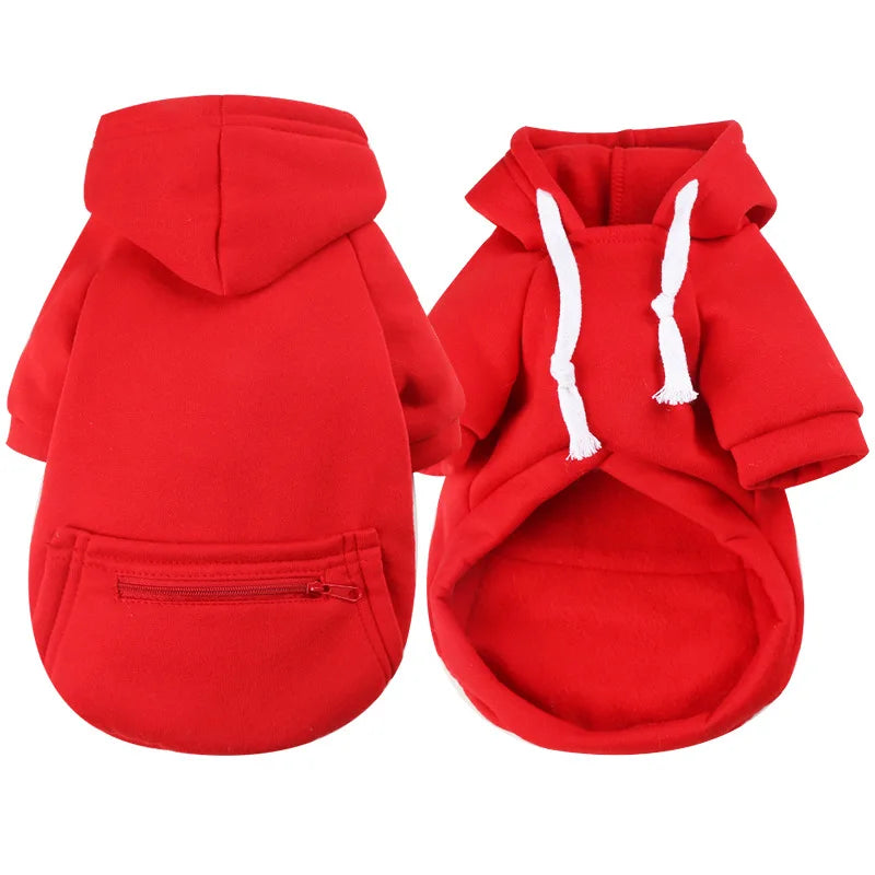 Pet Hoodies for Large Dogs Spring and Autumn Fleece Golden Retriever dog hoodie Sweatshirt with Hat and Zip Pocket  Pet Clothing