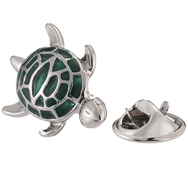 High quality men's and women's brooches cute animals dogs horses turtles lapels pins hats scarves badge accessories jewelry gift