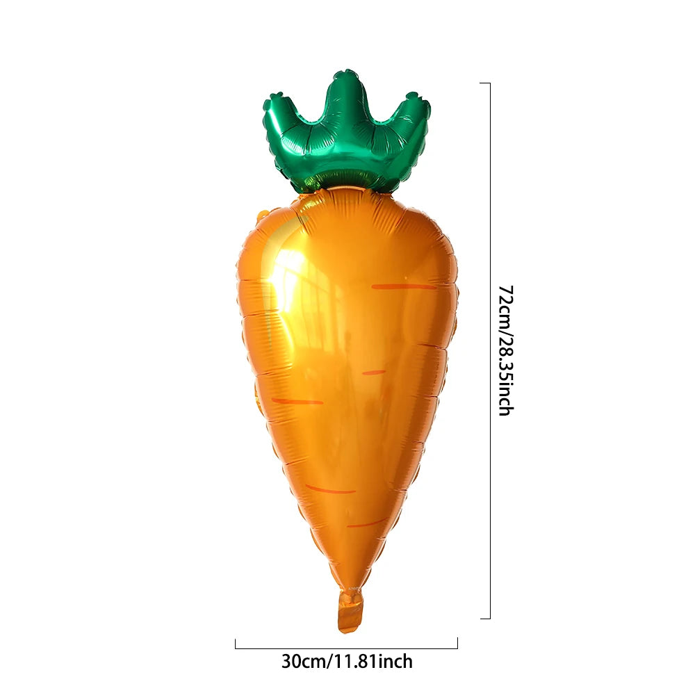 Easter Bunny Carrot Egg Foil Balloon Broken-shell Chicken Long eared Rabbit 4D Standing Balloon Happy Easter Party Deco Kid Gift