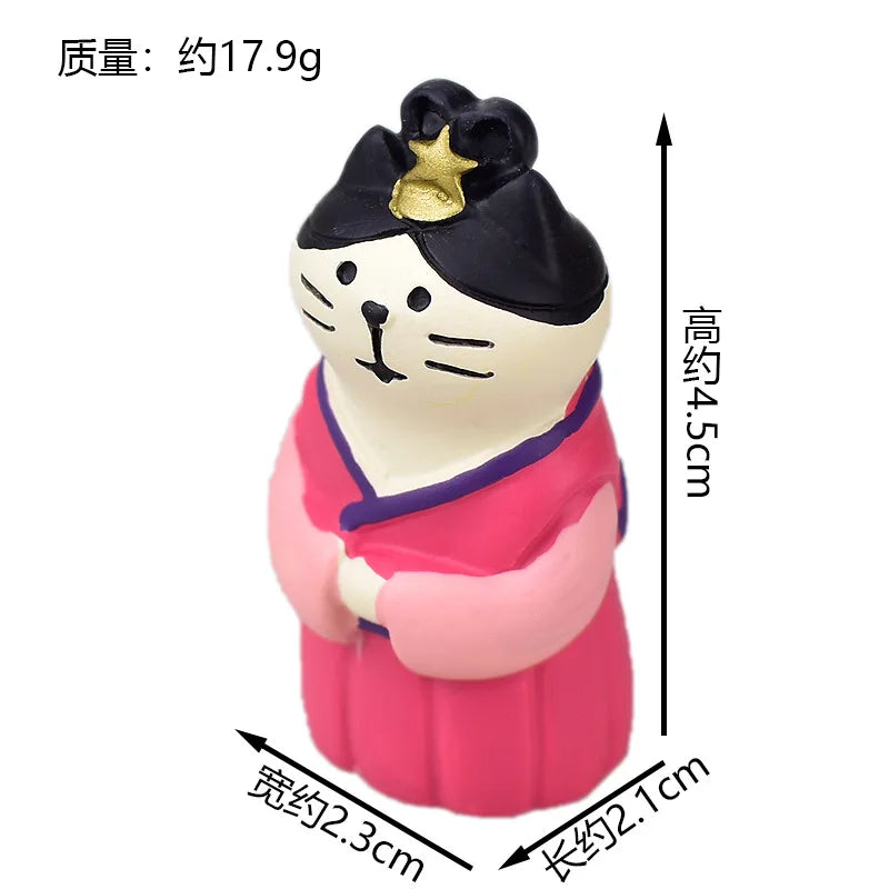 Zakka Chinese Valentine's Day Series Japan Decoration Figurines Resin Craft Desk Accessories Scene Decoration Gifts Home Decor