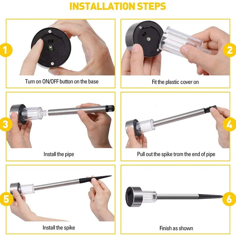 LED Solar Light Outdoors Landscape Spotlights Wireless Waterproof Outdoor Solar LED light  Atmosphere Lighting for Yard Garden