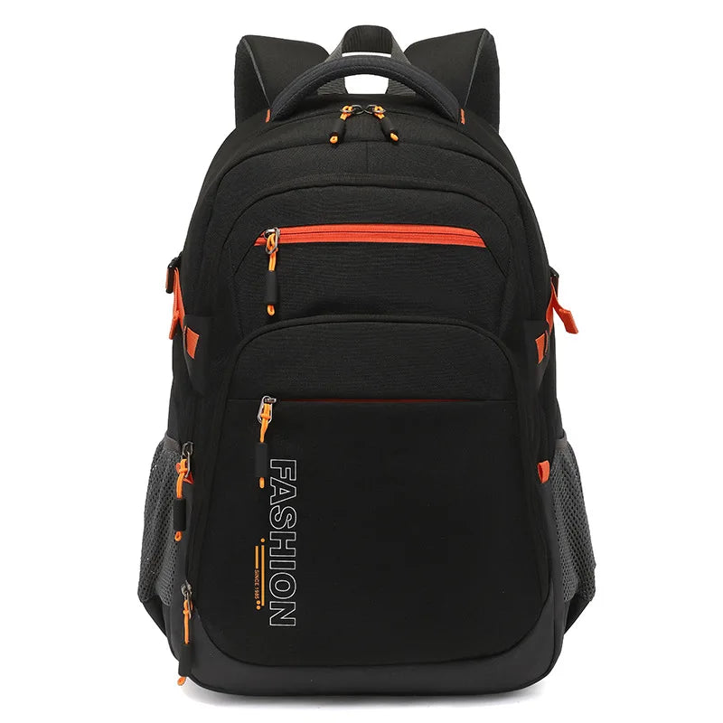 Backpack, casual bag, shock-absorbing, water-resistant, wear-resistant, large-capacity student bag, breathable travel bag