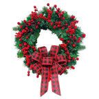 Christmas Wreaths Christmas Leaf And Berry Decoration Garland Wall Door Window Display Decoration Festive Decorative Supplies