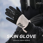 Winter Warm Gloves for Men with Thick Velvet, Windproof and Waterproof, Touchable Screen, Sports Running, Driving, Outdoor Cycli